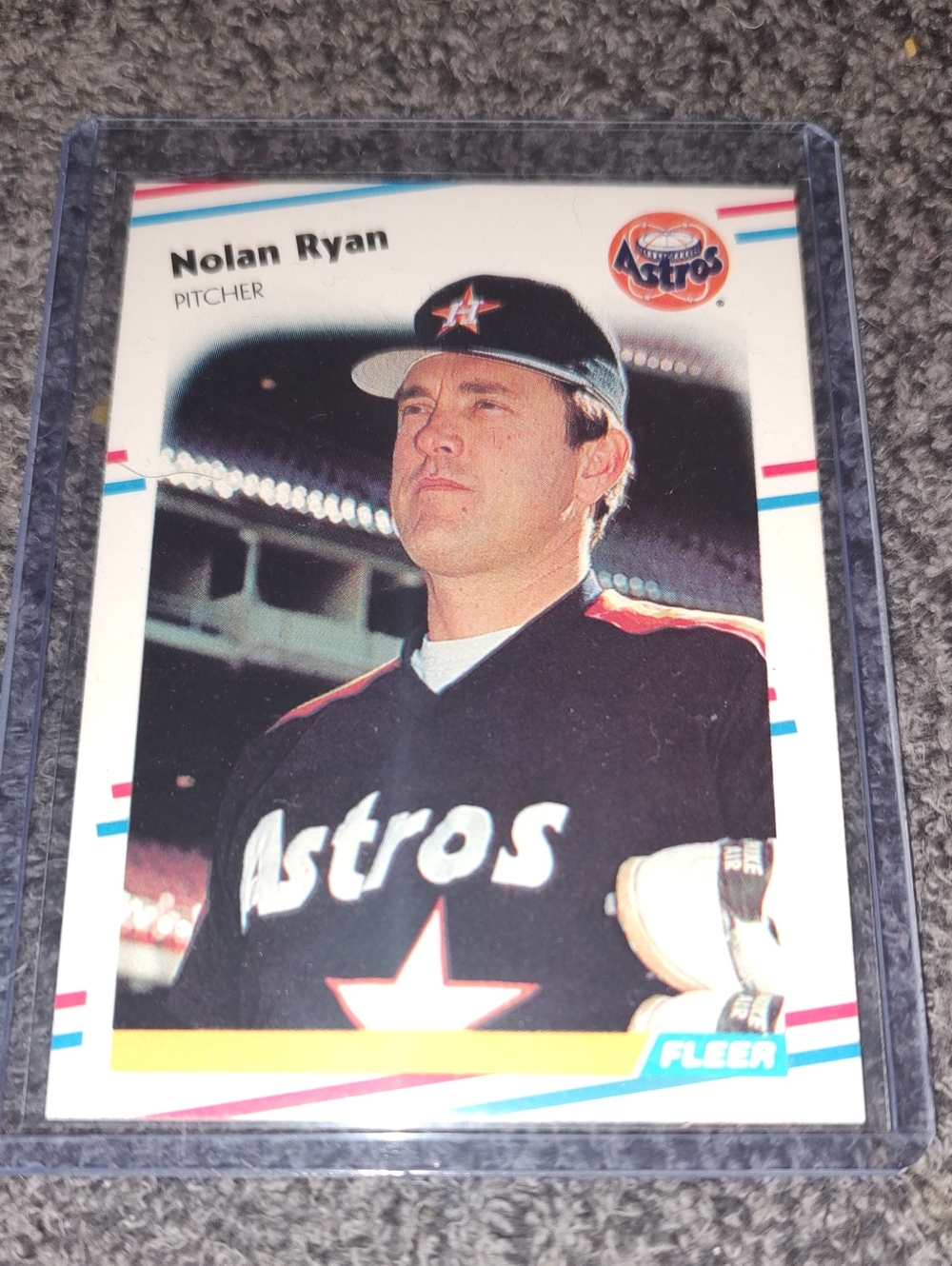Nolan Ryan Astros Baseball Card - 88 Fleer
